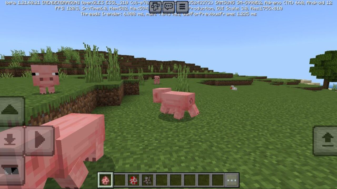 Pig from Fresh Animations Texture Pack for Minecraft PE