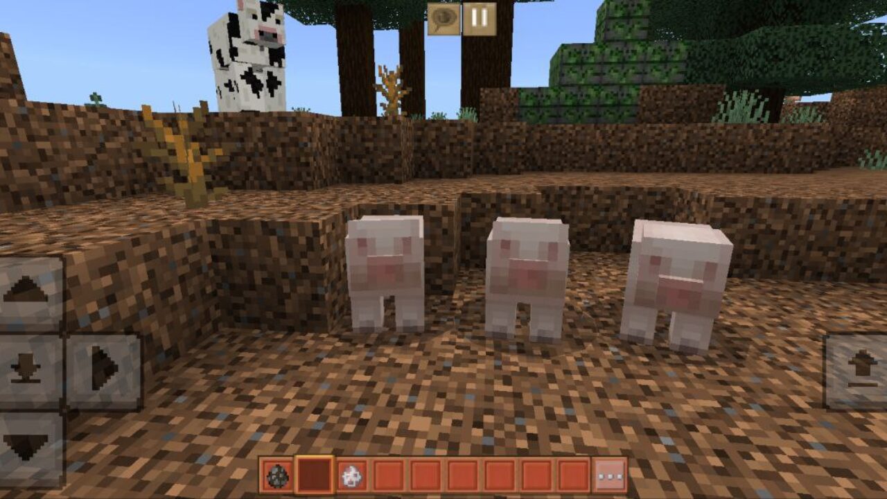 Pigs from Block Sun Earth Texture Pack for Minecraft PE