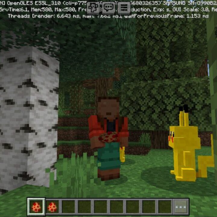 Pikachu Mod for Minecraft PE