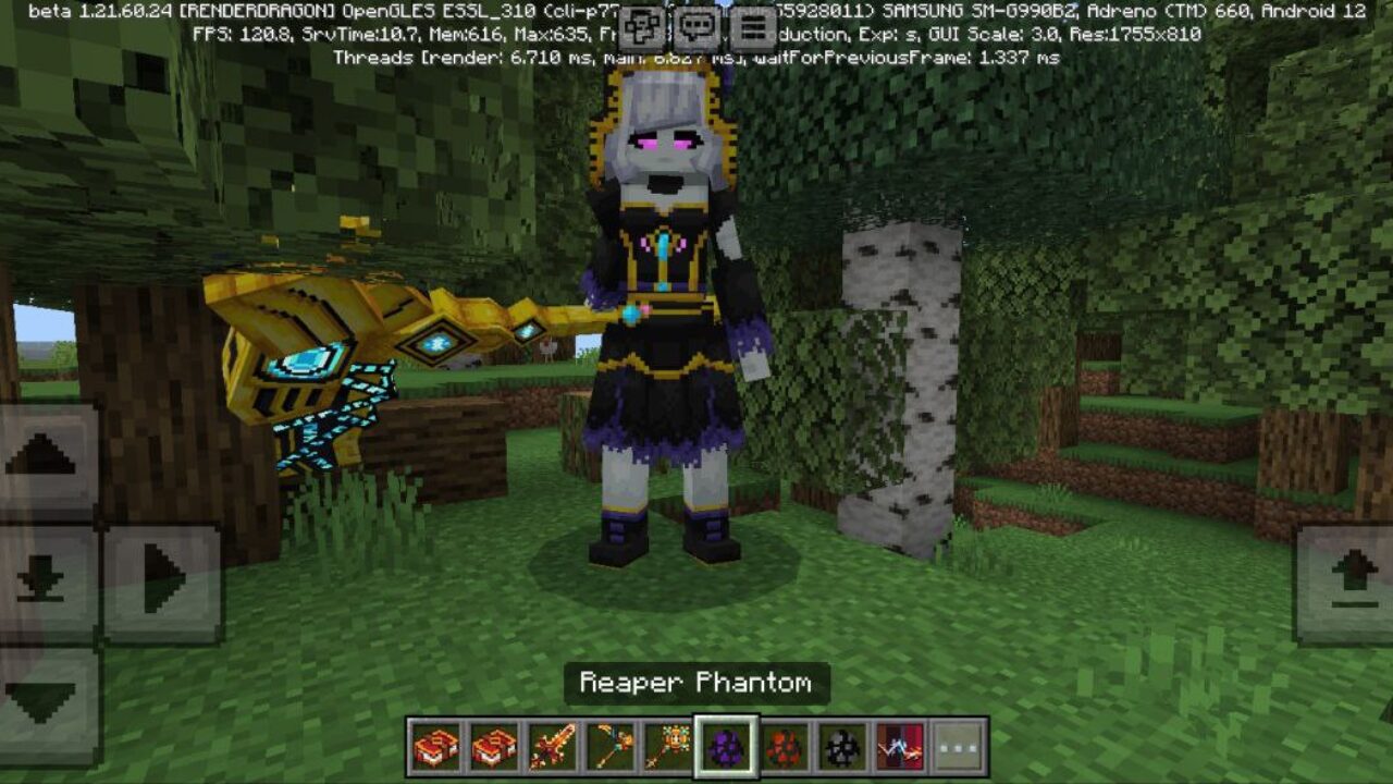 Reaper Phantom from Anime Weapons Mod for Minecraft PE