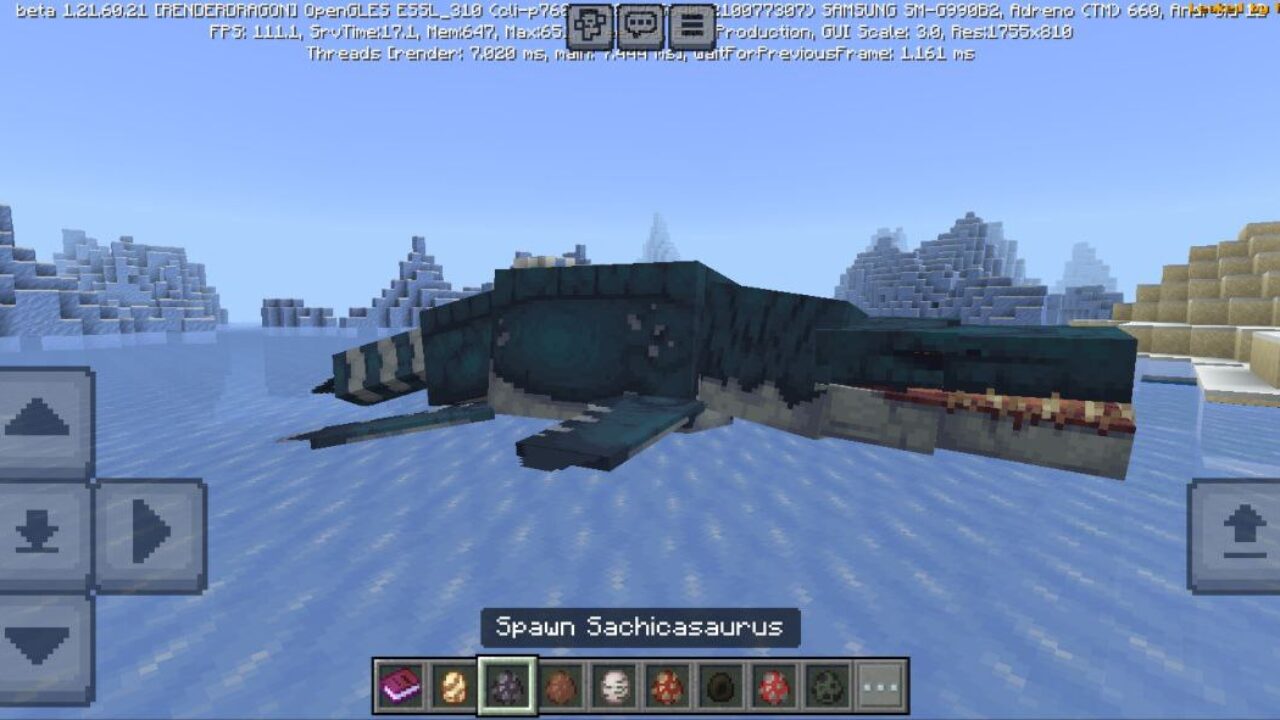 Sachisaurus from Dawn Era Mod for Minecraft PE