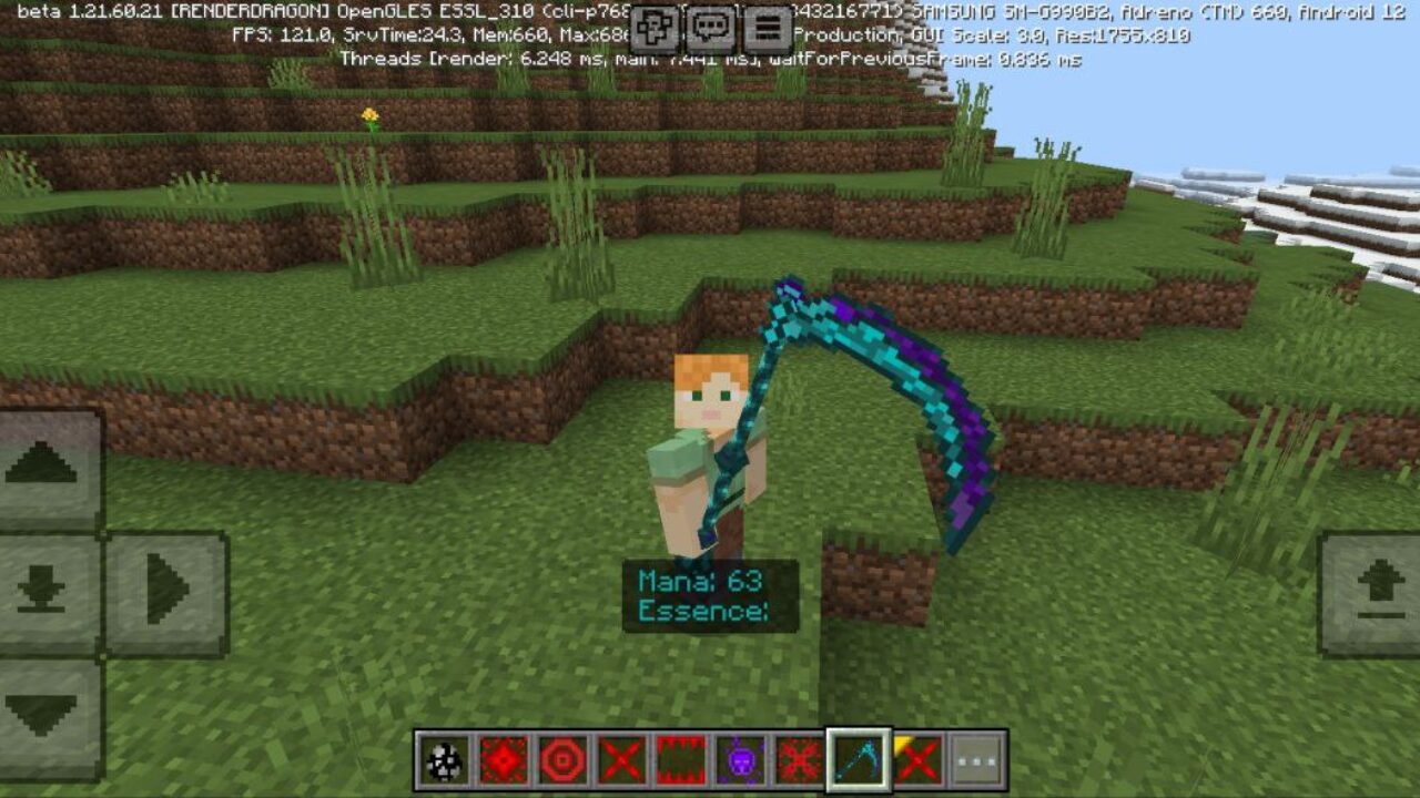 Scythe from Blood Magic Mod for Minecraft PE