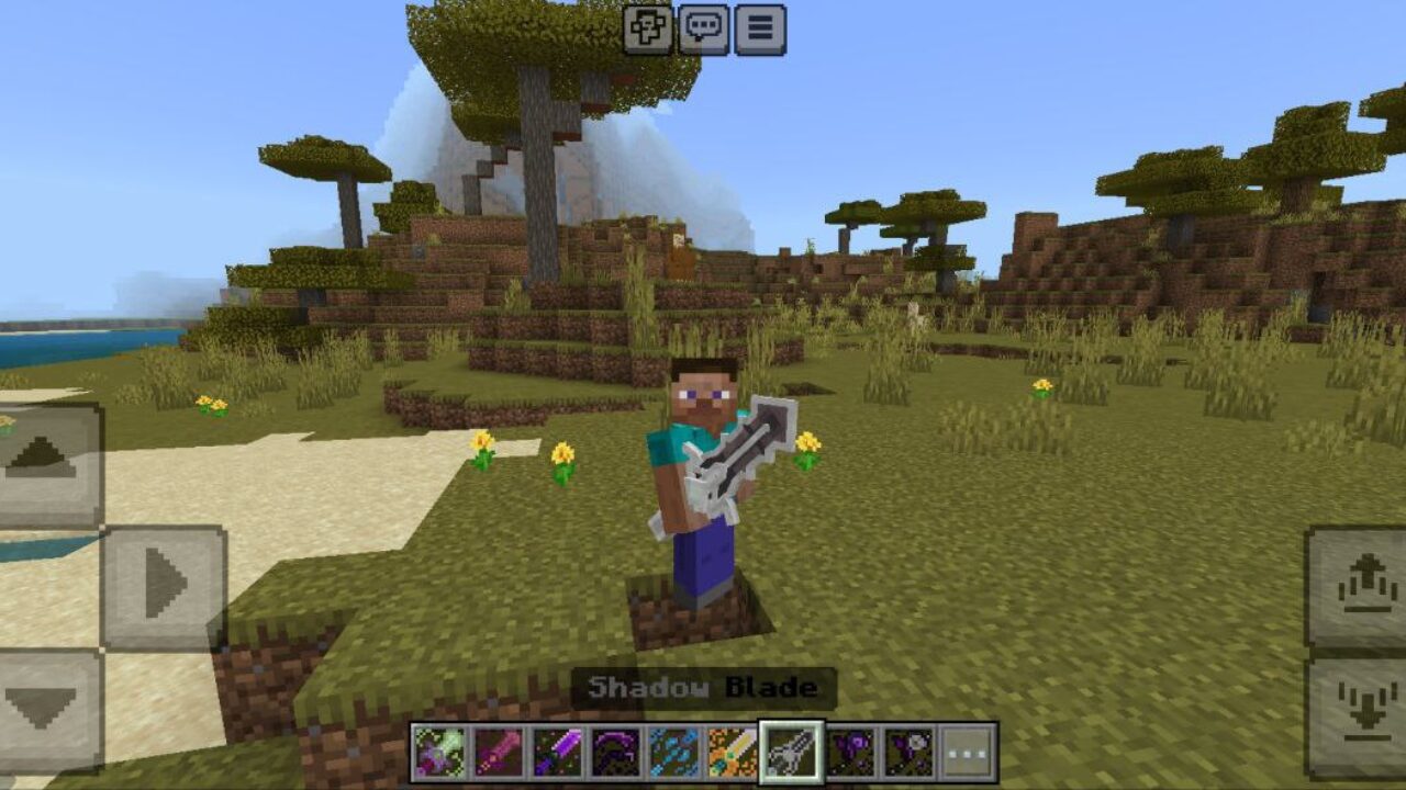 Shadow Blade from Silver Weapon Mod for Minecraft PE