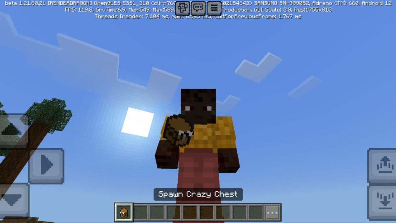 Spawn from Crazy Chest Mod for Minecraft PE