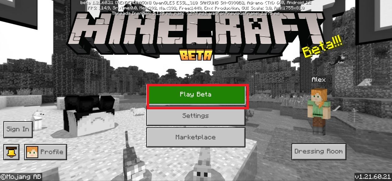 Step 5 Start from Templates for Minecraft PE