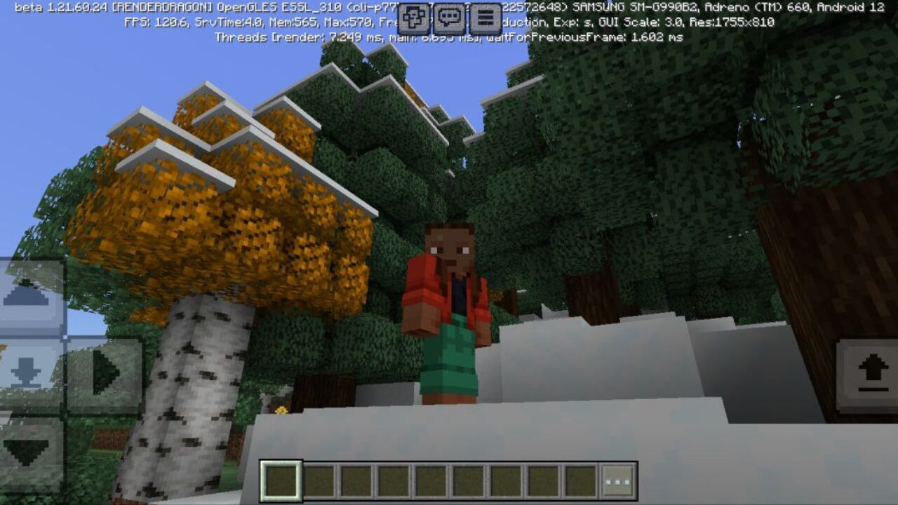 Trees Plus from Dynamic Trees Mod for Minecraft PE