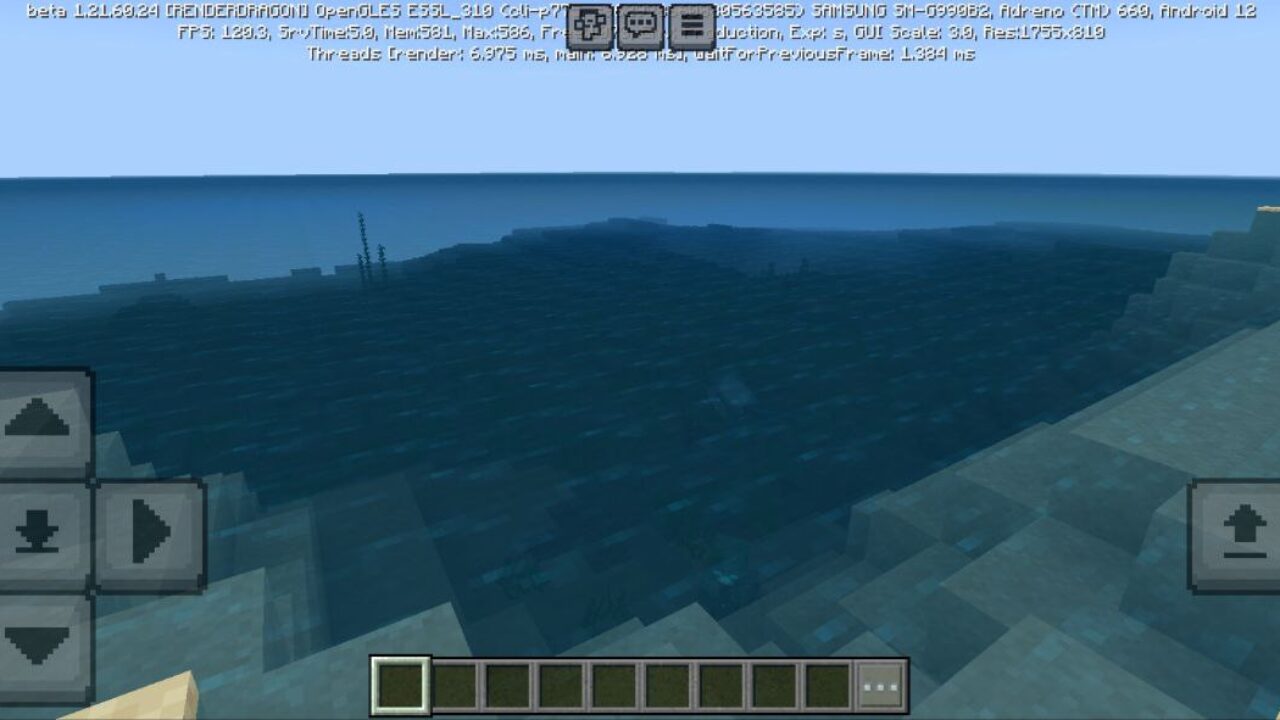 Water from Dynamic Surroundings Texture Pack for Minecraft PE