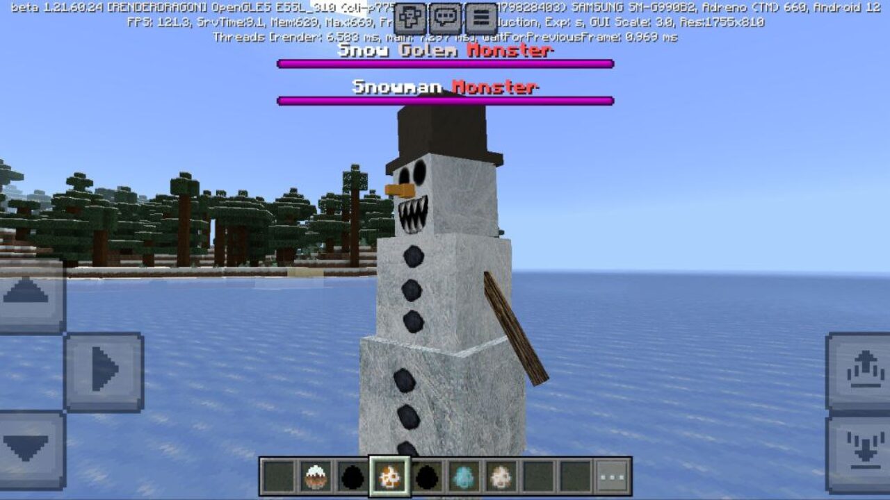 Blood Snowman Mod for Minecraft PE