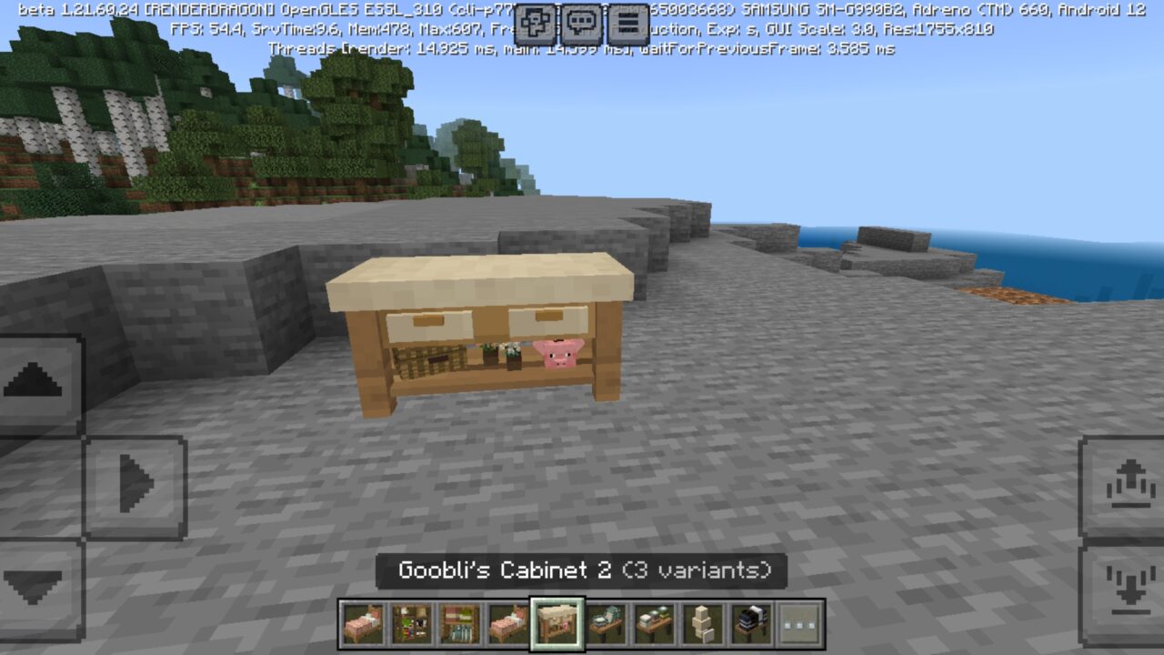 Cabinet from Gooblicraft Furniture Mod for Minecraft PE