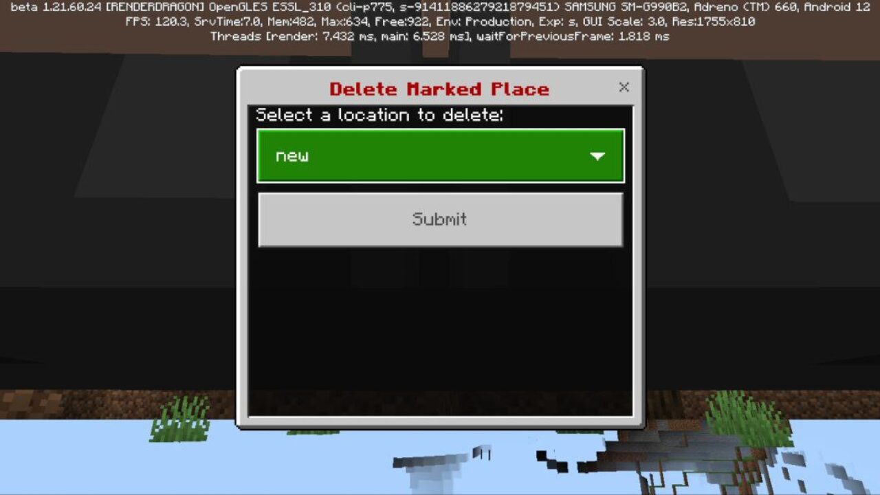 Delete from Security Camera Mod for Minecraft PE