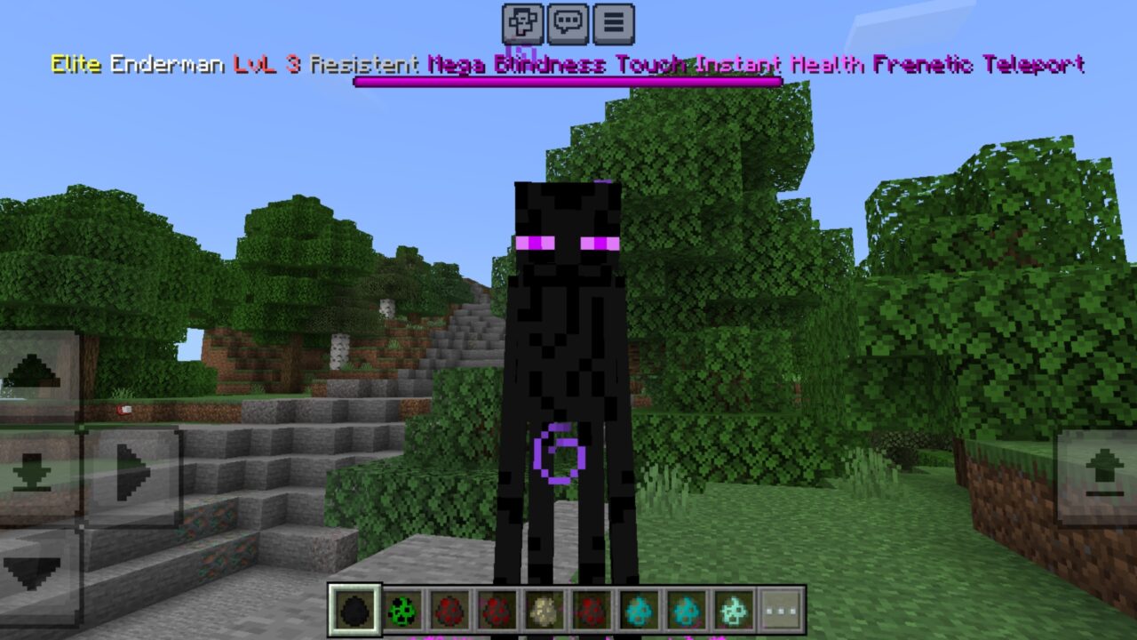 Enderman from Vantablack Mobs Mod for Minecraft PE