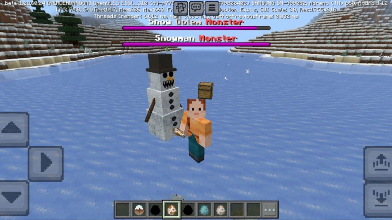 Enemy from Blood Snowman Mod for Minecraft PE