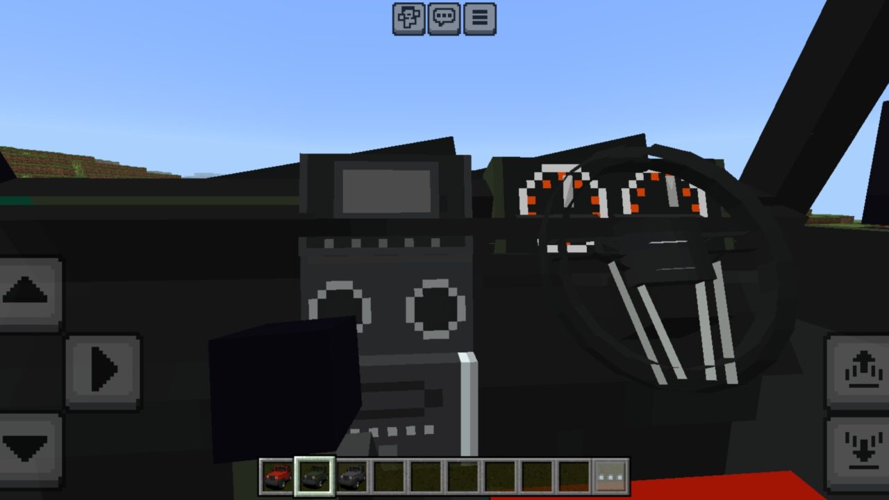 Inside from Indian Car Mod for Minecraft PE