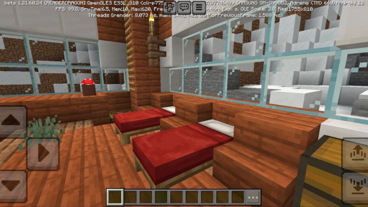 Inside from Ruins Mod for Minecraft PE