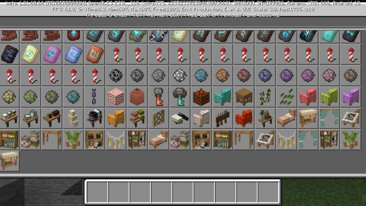 Inventory from Gooblicraft Furniture Mod for Minecraft PE