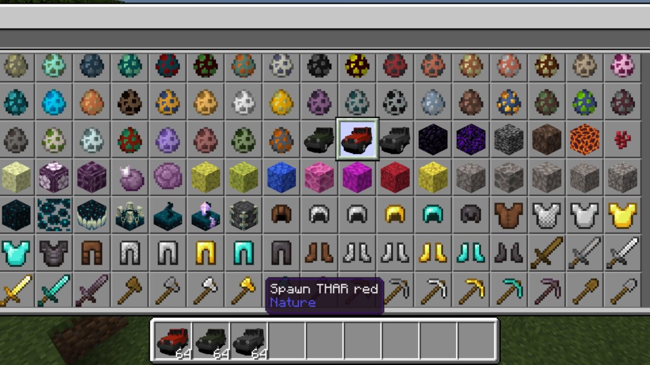 Inventory from Indian Car Mod for Minecraft PE