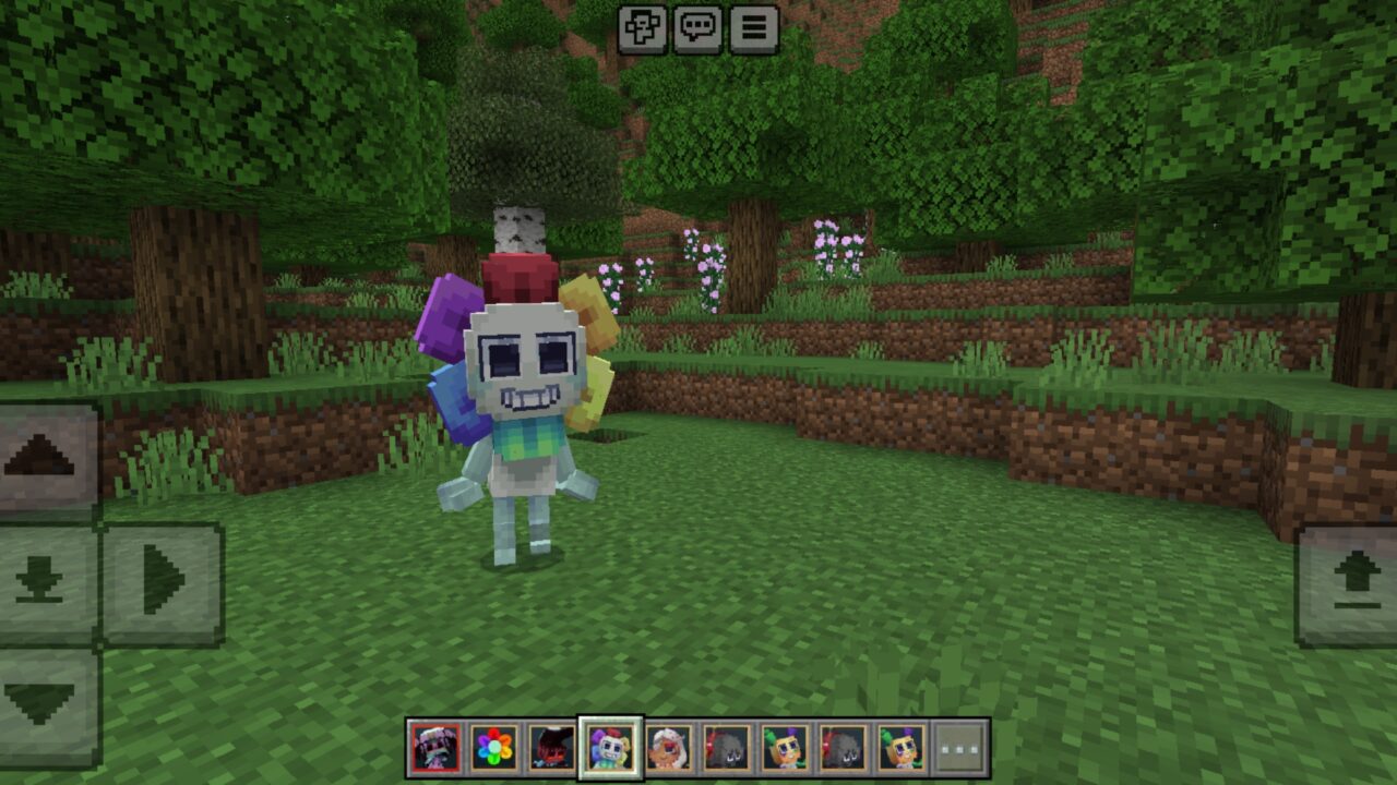 Main Character from Dandy World Mod for Minecraft PE