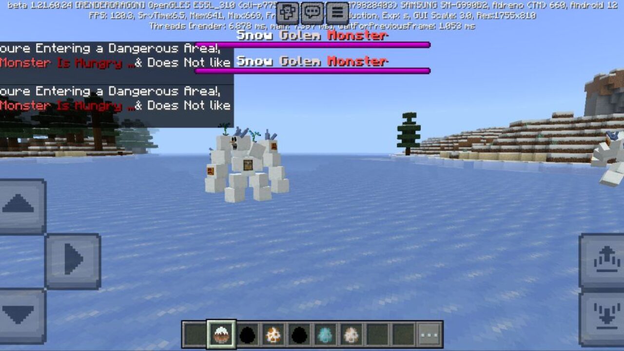 Monster from Blood Snowman Mod for Minecraft PE