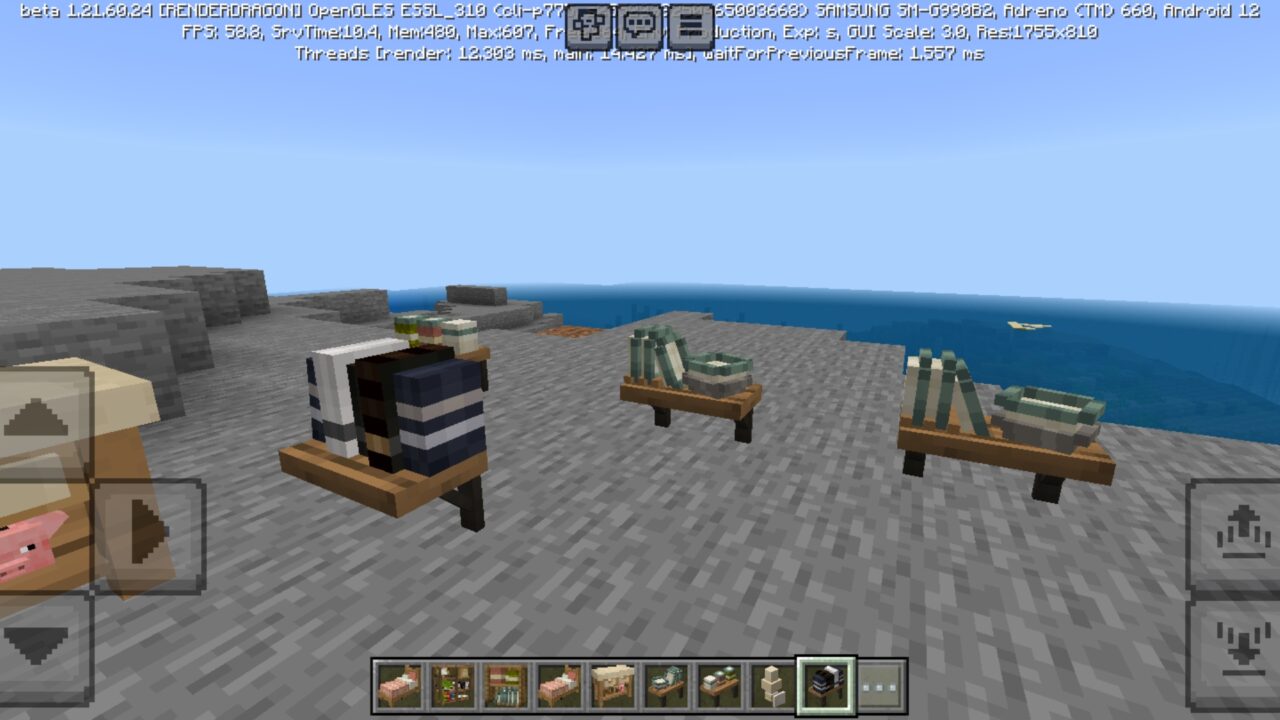 Objects from Gooblicraft Furniture Mod for Minecraft PE