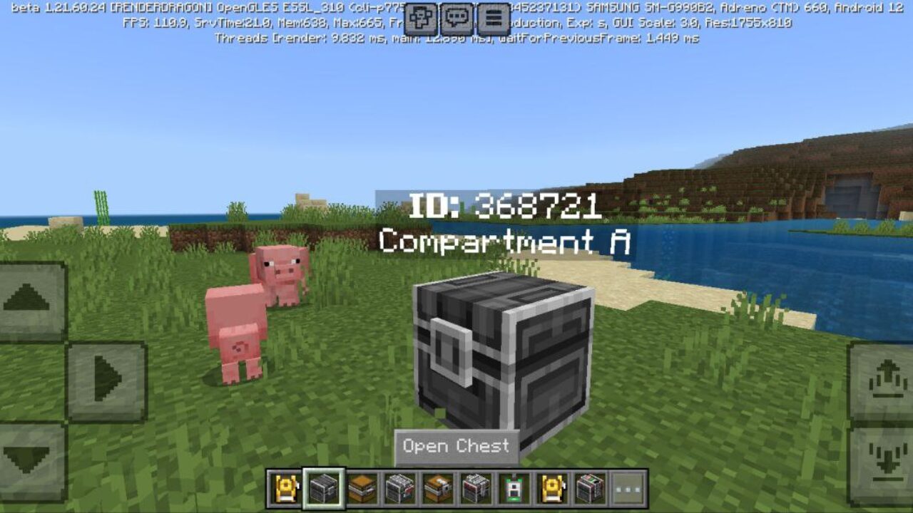 Open from Security Chest Mod for Minecraft PE