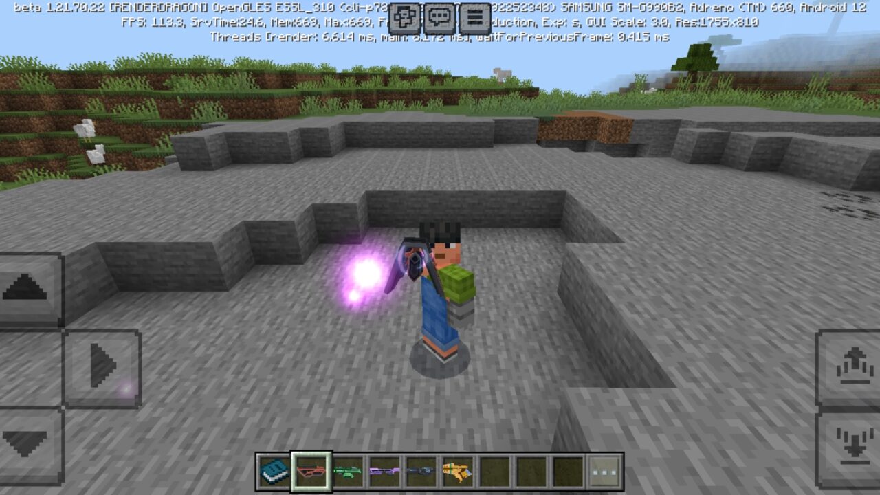 Abilities from Blasters Mod for Minecraft PE