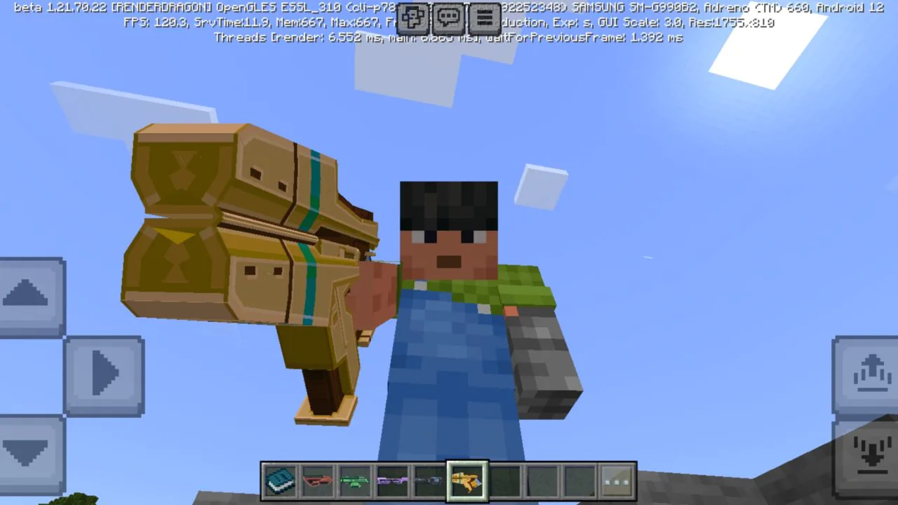 Blasters Mod for Minecraft PE