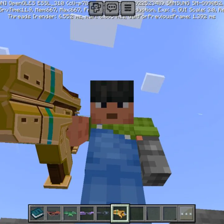 Blasters Mod for Minecraft PE