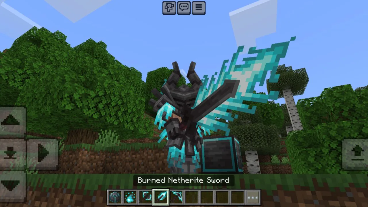 Burned Netherite Mod for Minecraft PE