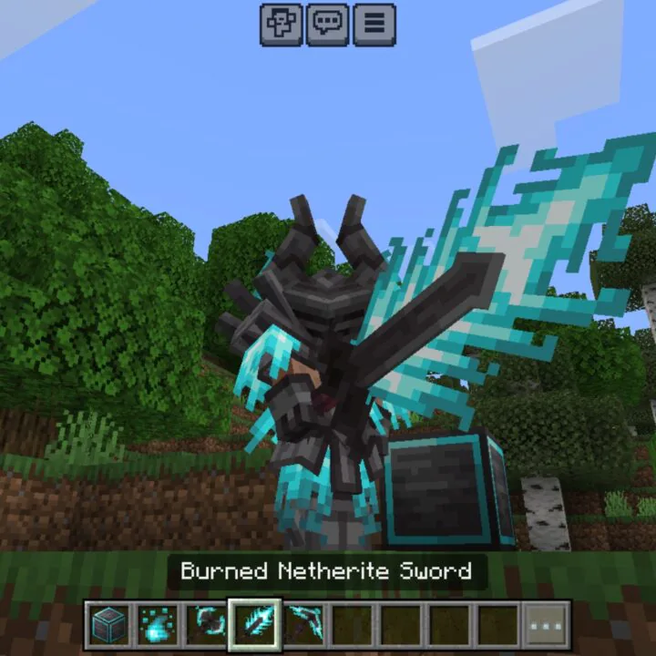 Burned Netherite Mod for Minecraft PE
