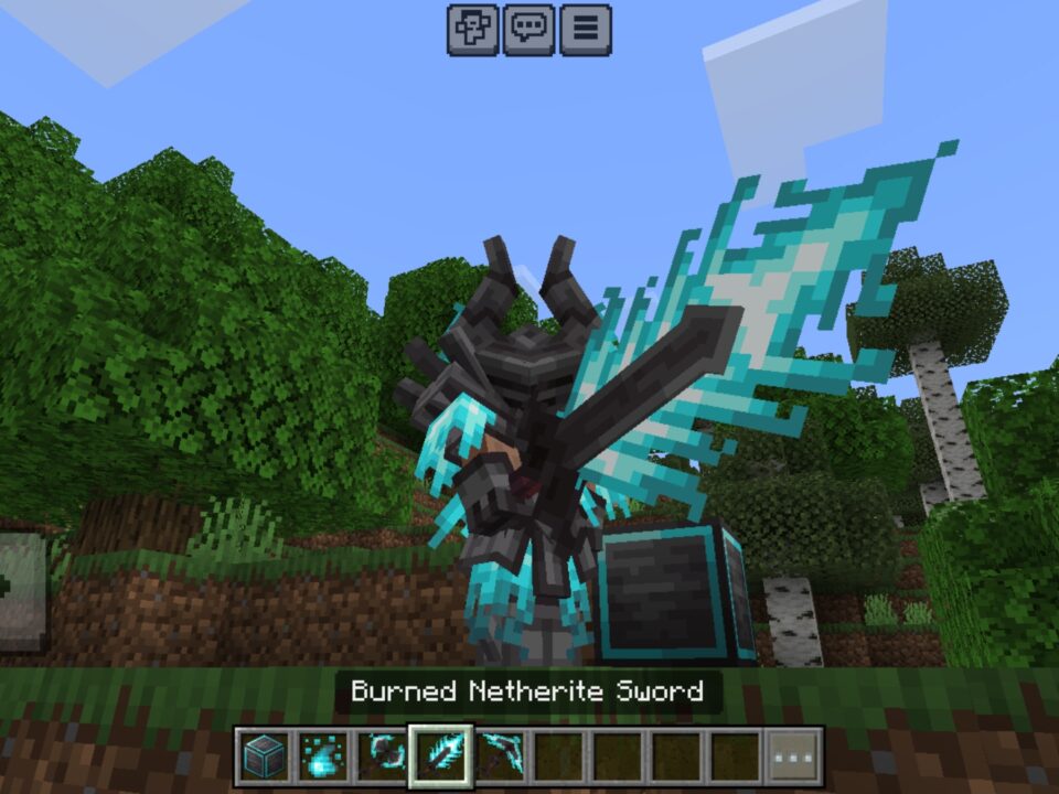 Burned Netherite Mod for Minecraft PE