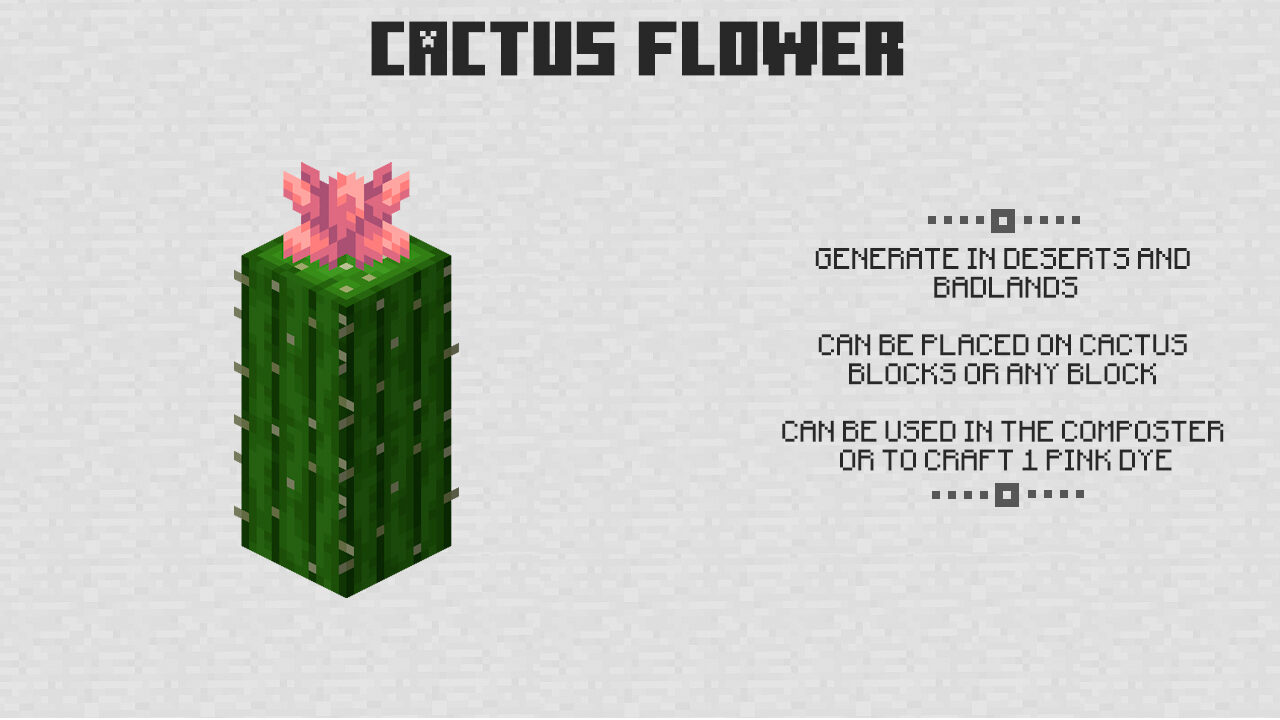 Cactus Flower for Minecraft PE 1.21