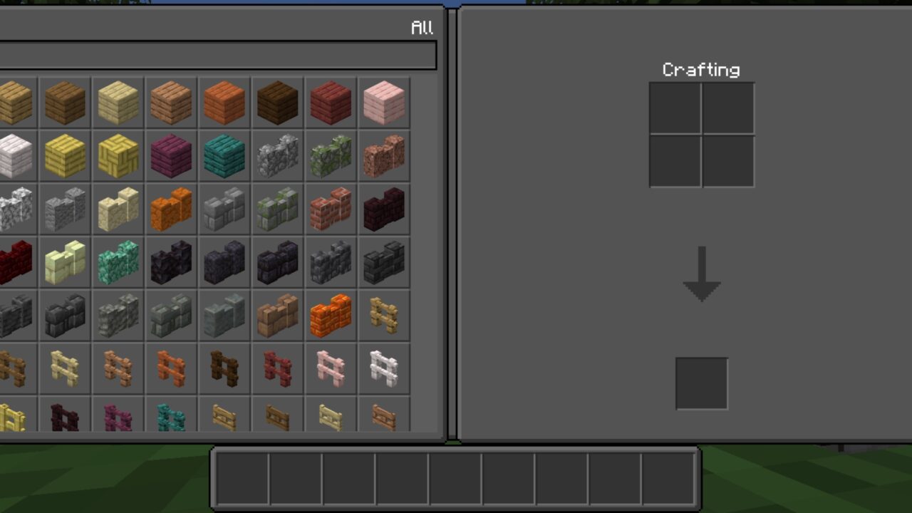 Crafting from Better GUI Texture Pack for Minecraft PE