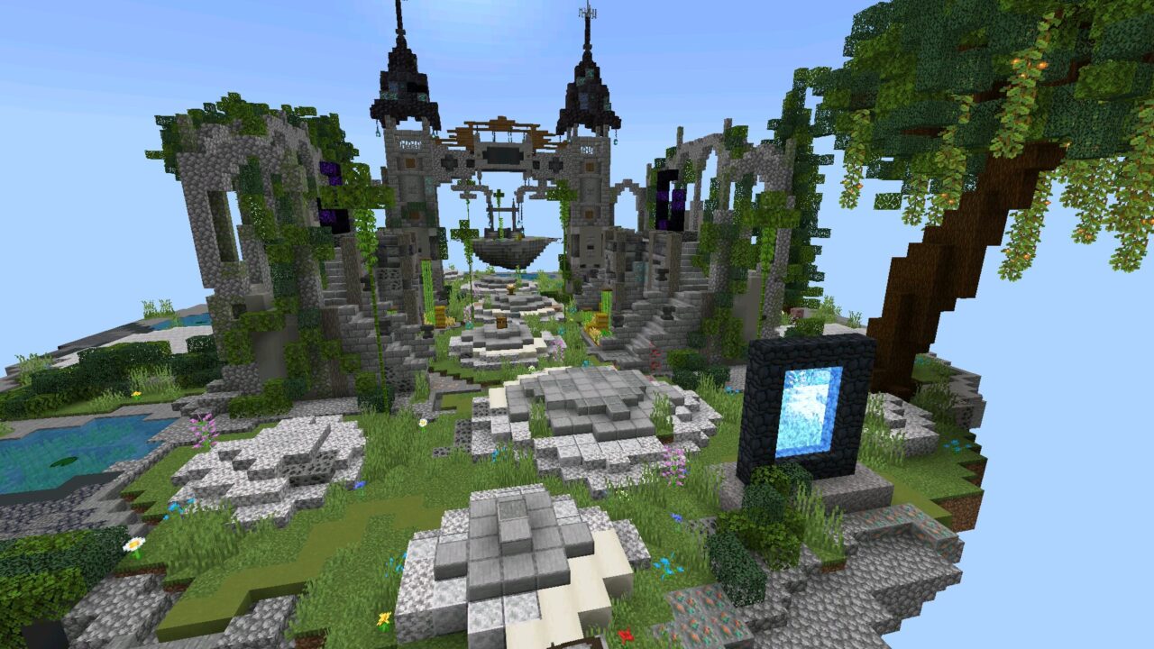 Portal from DImension Mod for Minecraft PE