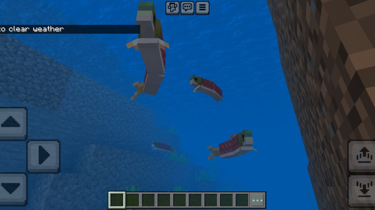 Fishes from Less Lag Texture Pack for Minecraft PE