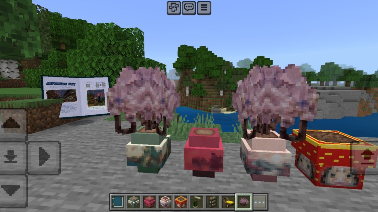 Flowers from Japanese Set Mod for Minecraft PE