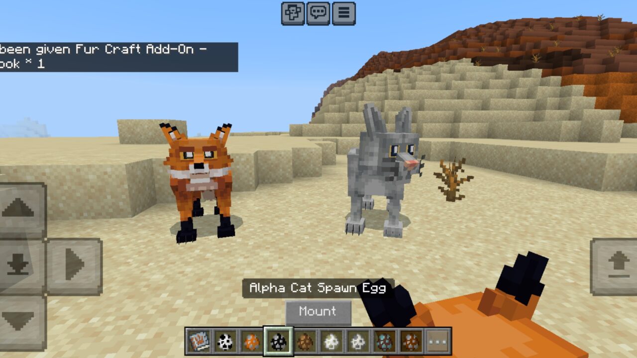 Fox from Fur Craft Mod for Minecraft PE