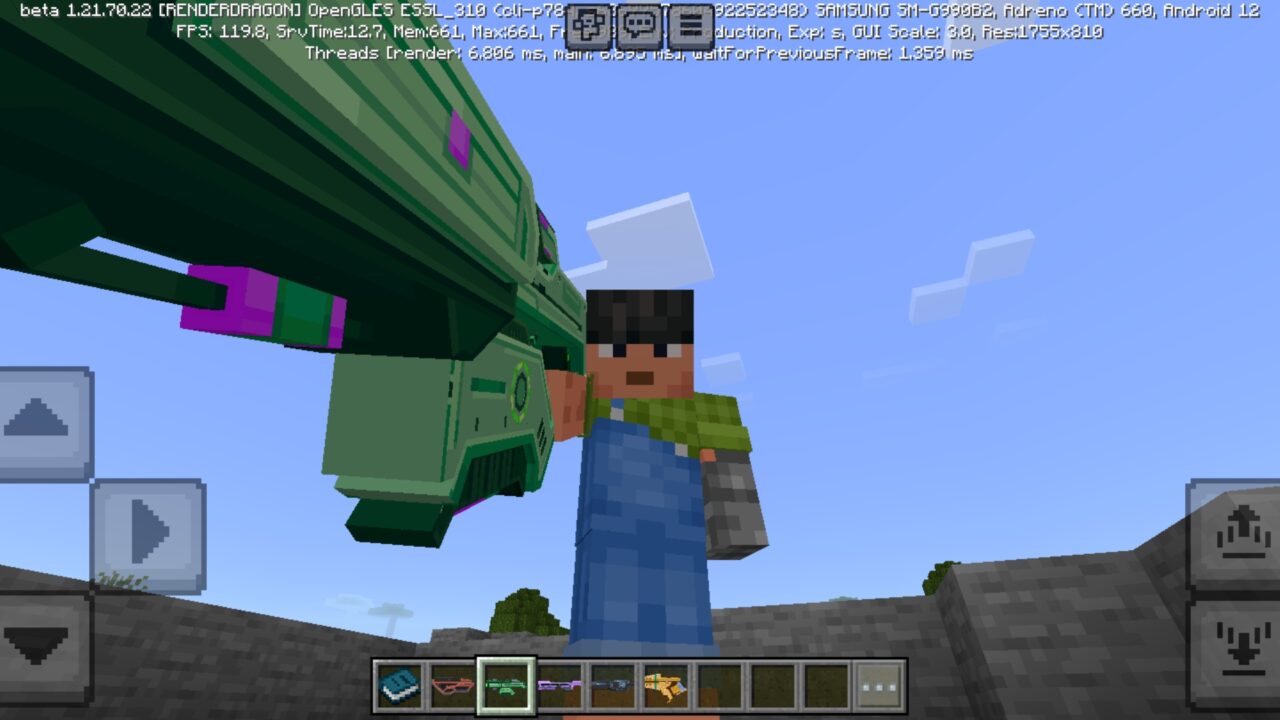 Green from Blasters Mod for Minecraft PE