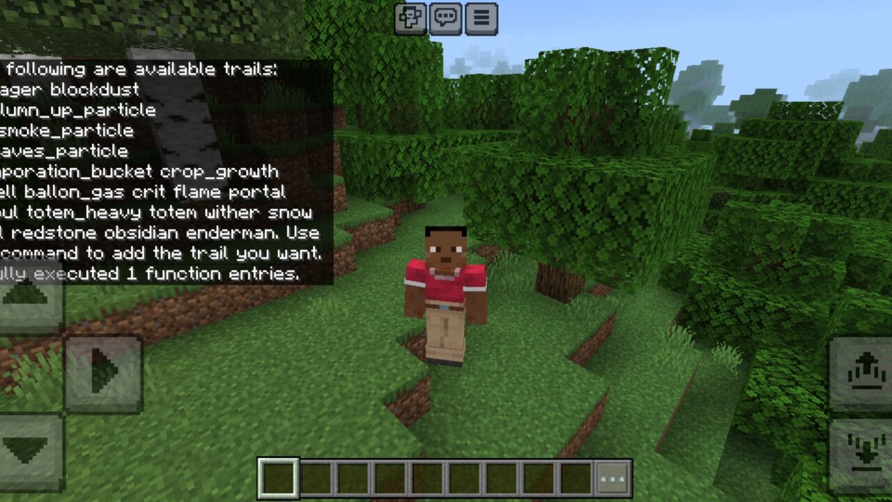 Info from Trrrails Mod for Minecraft PE