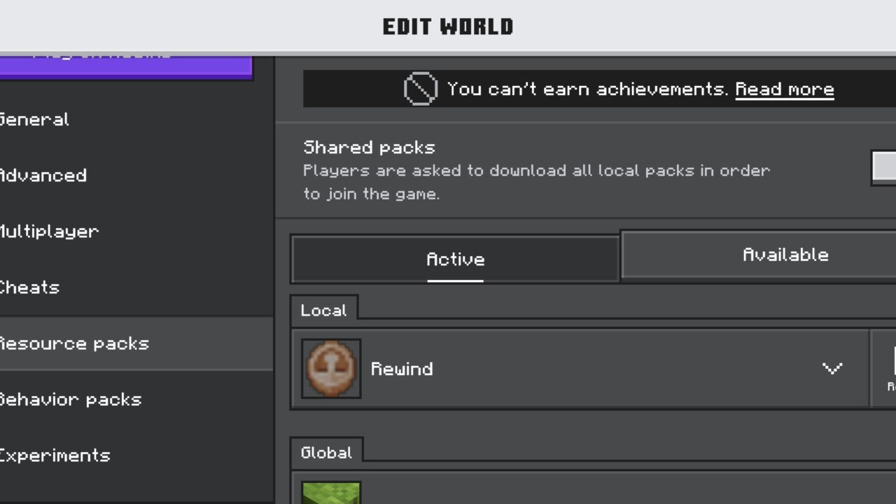 Install from Rewind Mod for Minecraft PE