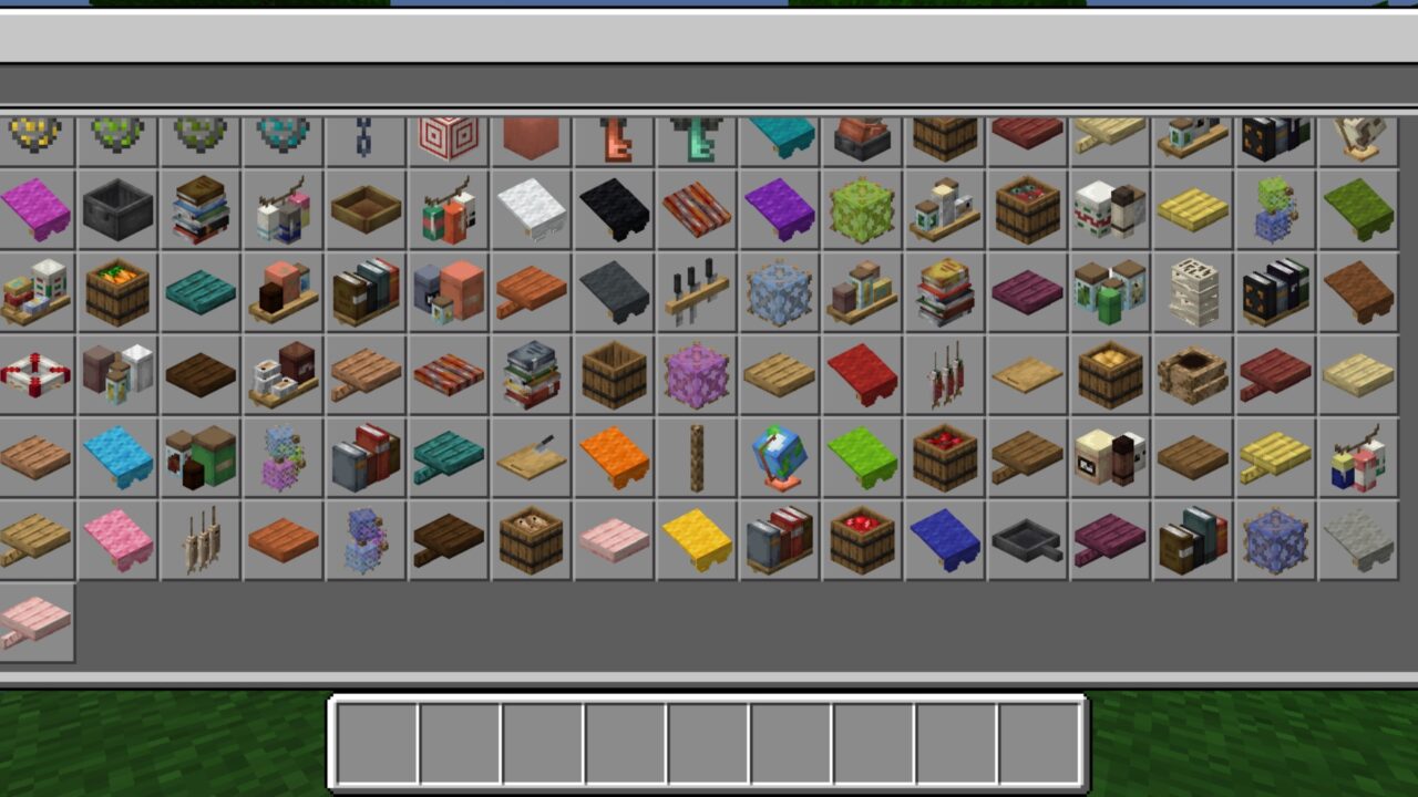 Inventory from Dusty Decorations Mod for Minecraft PE