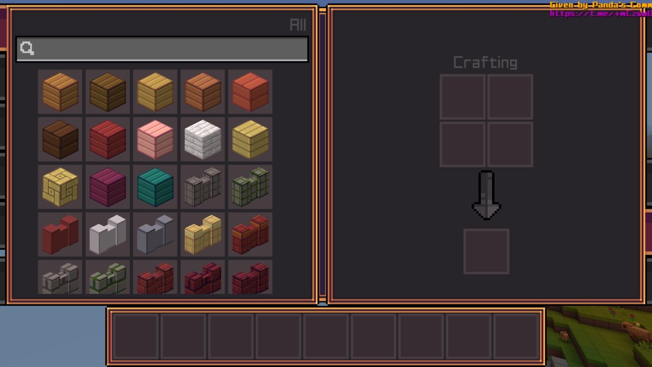 Inventory from GirdPixel Texture Pack for Minecraft PE