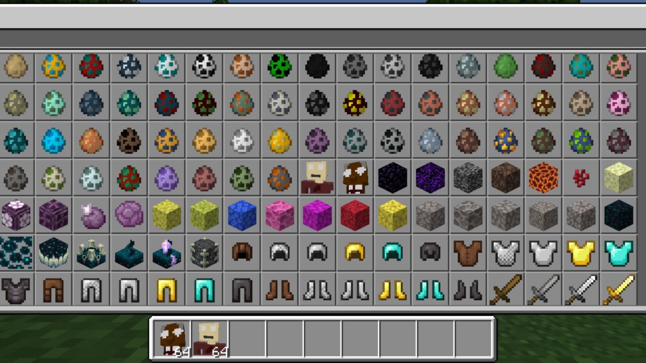 Inventory from Granny Mod for Minecraft PE