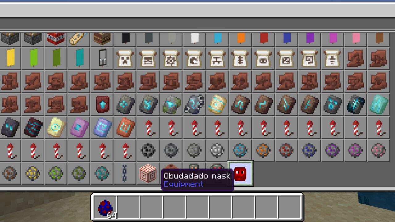 Inventory from Obudadado Mod for Minecraft PE