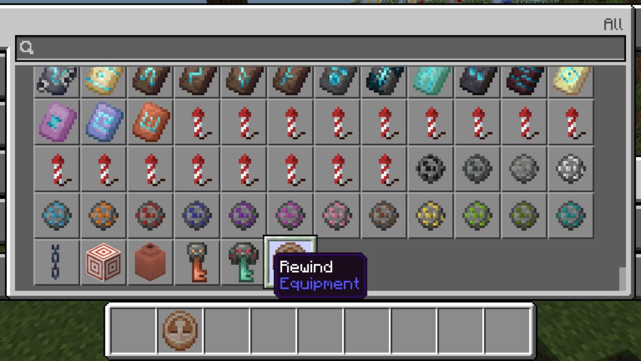 Inventory from Rewind Mod for Minecraft PE