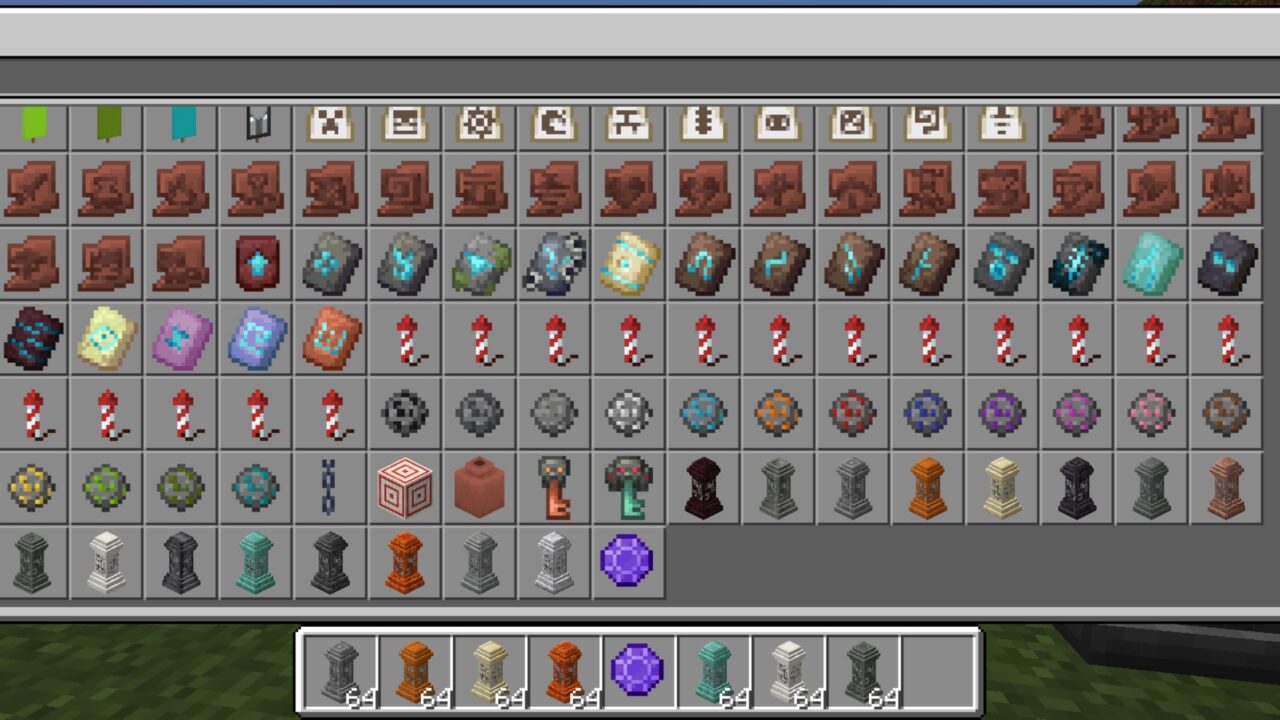 Inventory from Simple Waystone Mod for Minecraft PE