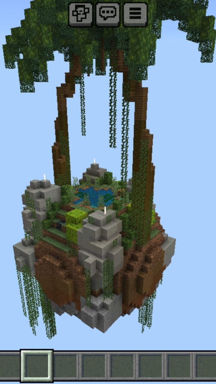 Island from One Sphere Skyblock Map for Minecraft PE