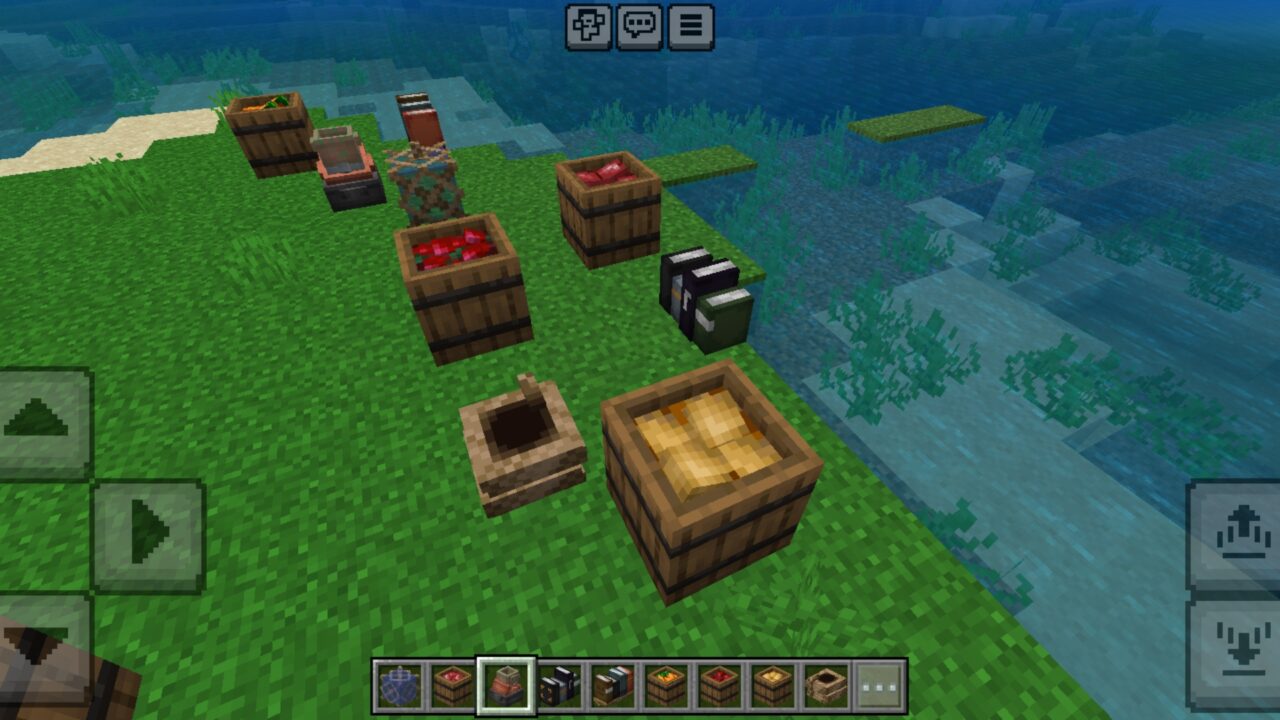 Items from Dusty Decorations Mod for Minecraft PE