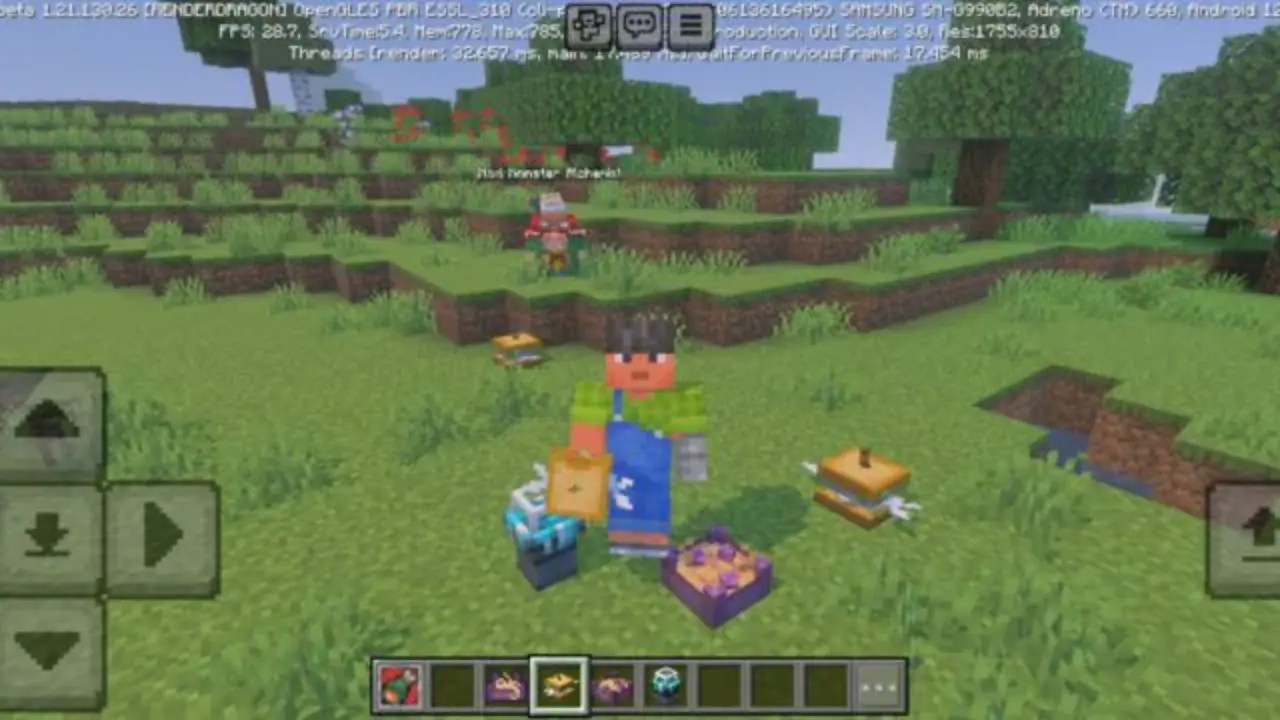 Monster from Food Mod for Minecraft Bedrock