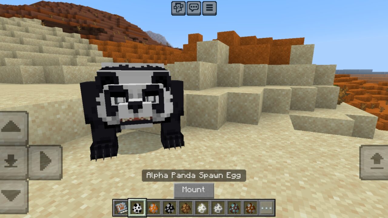 Panda from Fur Craft Mod for Minecraft PE