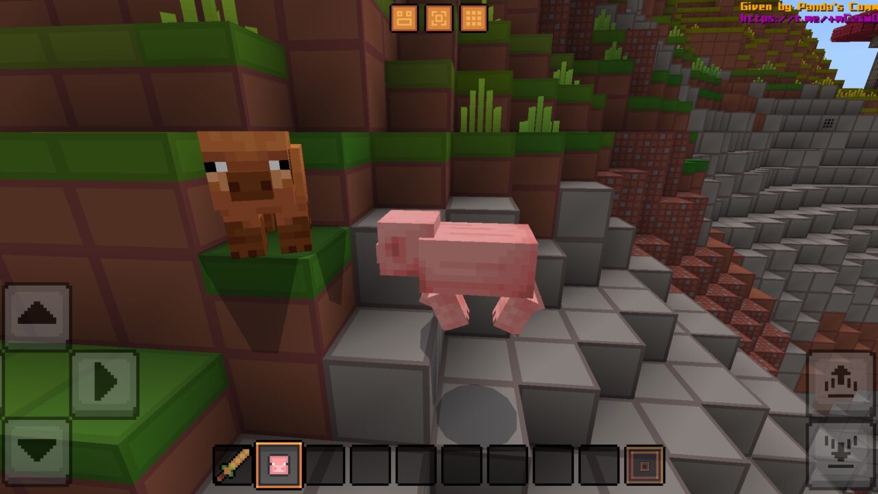 Pigs from GirdPixel Texture Pack for Minecraft PE